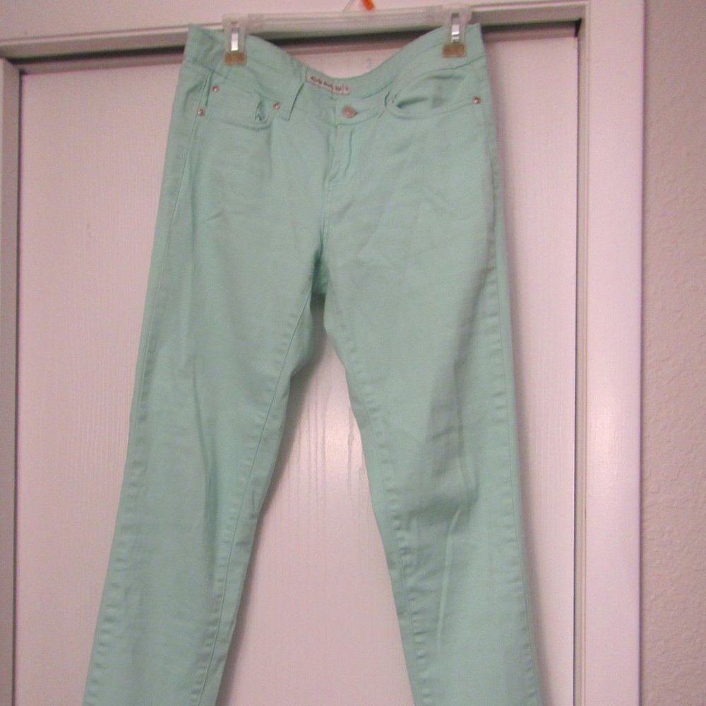 Cielo Women's Light Green Skinny Jeans